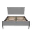Двоспальне ліжко світло-сірого кольору Henshaw 5'0 Bed Frame (Pale Steel)+B12