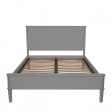 Двоспальне ліжко світло-сірого кольору Henshaw 5'0 Bed Frame (Pale Steel)+B12