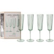 Зелені бокали для шамранського GLASS COLLECTABLES Giftset 4 Champagne 520ml (Green)