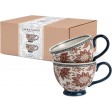 Набір 2-х великих чашок з терракотовим квітковим принтом Hedingham Giftset 2 Mugs Blue Terra 430 мл
