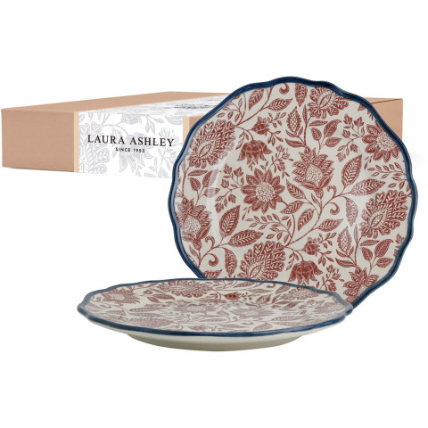 Набір 2-х тарілок з терракотовим квітковим принтом Hedingham Giftset 2 Plates 27 cm Blue Terra