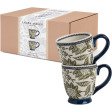 Набір 2-х чашок з зеленим квітковим принтом Hedingham Giftset 2 Minimugs Blue Sage 200 мл