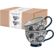 Набір 2-х великих чашок з синім квітковим принтом Hedingham Giftset 2 Mugs Blue 430 мл