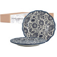 Набір 2-х тарілок з синім квітковим принтом HEDINGHAM Giftset 2 Plates Ø27 (Blue)