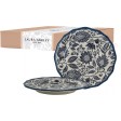 Набір 2-х тарілок з синім квітковим принтом HEDINGHAM Giftset 2 Plates Ø21 (Blue)