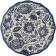 Набір 2-х тарілок з синім квітковим принтом HEDINGHAM Giftset 2 Plates Ø21 (Blue)