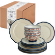 Сервіз з 12 предметів з теракотовим відтінком Hedingham Giftset 12 piece Blue Terra
