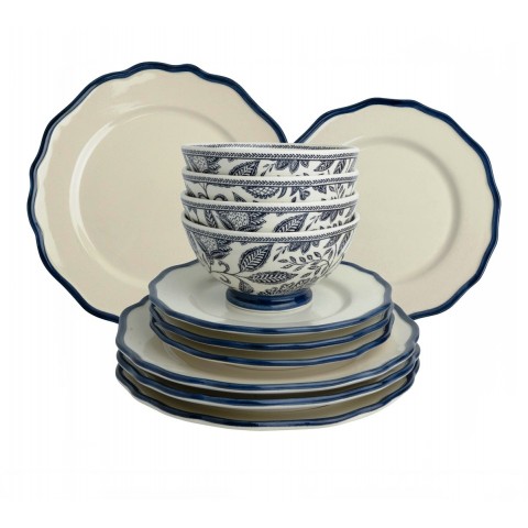 Сервіз з 12 предметів з синім відтінком Hedingham Giftset 12 piece Blue